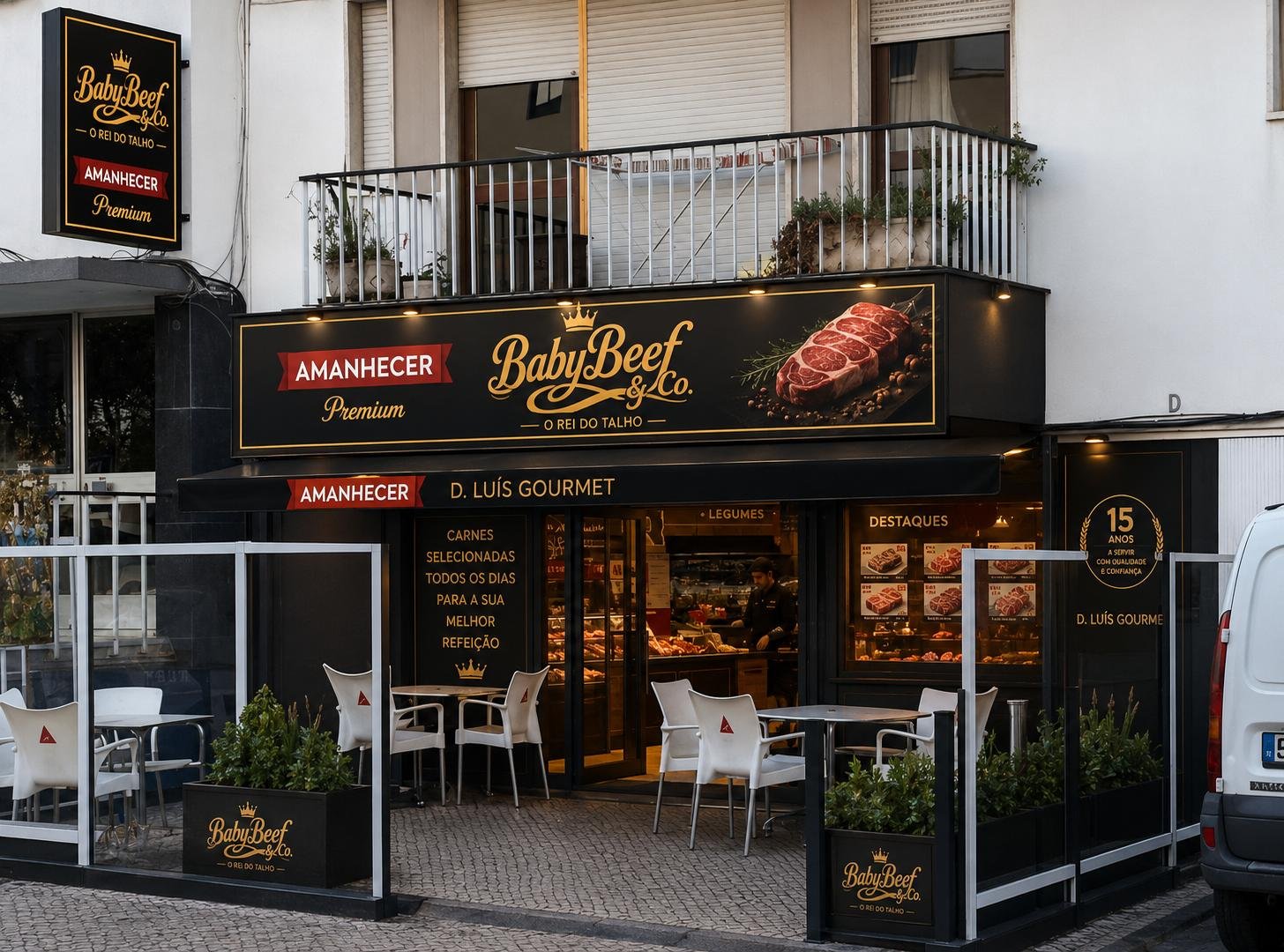 Fachada da Baby Beef Amanhecer Dom Luís